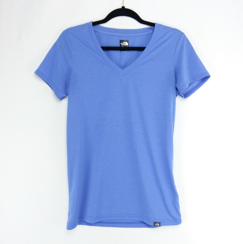 The North Face /// Blue V Neck Tee